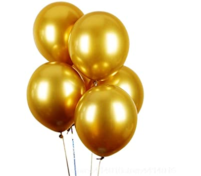 Gsd Metallic Gold Balloons (12) - H&B Enterprise