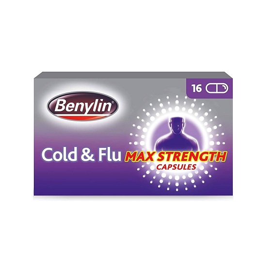 Benylin Cold & Flu Max Caps 16's (6) - H&B Enterprise