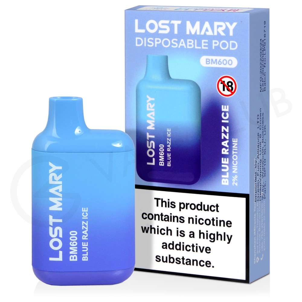 LOST MARY BM BLUE RAZZ ICE VAPE (10) – H&B Enterprise