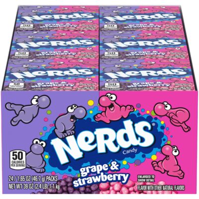 NESTLE NERDS GRAPE/STRAWBERRY BOX 1.65oz (46.7) (24)