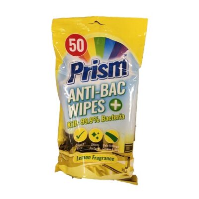 PRISM ANTIBACTERIAL WIPES 50 PK (16)