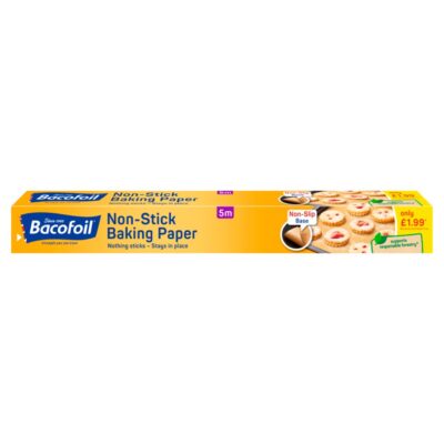 BACOFOIL BAKING & G/PROOF PAPER 5M X 300MM PM £1.99