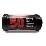 BLACK REFUSE BAGS HEAVY DUTY 50'S ROLL (8)