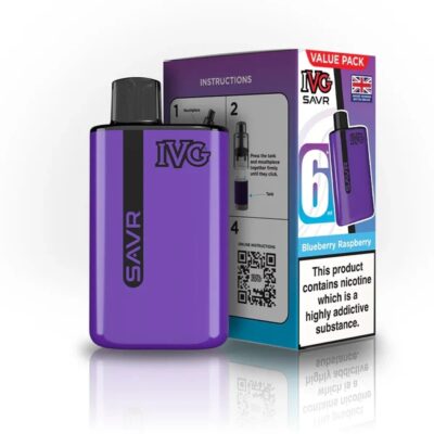 IVG SAVR BLUEBERRY RASPBERRY 3000 PUFFS (5)