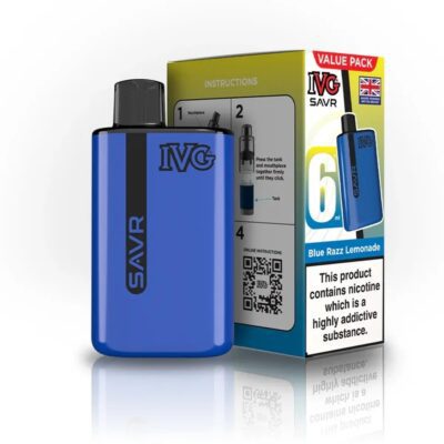 IVG SAVR BLUE RAZZ LEMONADE 3000 PUFFS (5)
