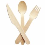 WOODEN FORKS KNIVES SPOONS (HALF BOX) (18)