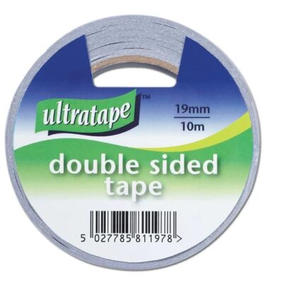 DOUBLE SIDED CLEAR TAPE 19MM X 10M (12)