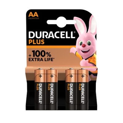 DURACELL AA BATTERY 4 PACK (20)