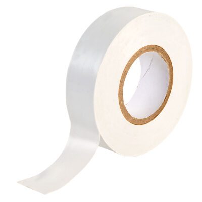 ELECTRIC PVC WHITE TAPE 19MM X 20M (8)