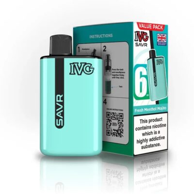 IVG SAVR FRESH MENTHOL MOJITO  3000 PUFFS (5)