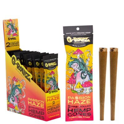 G rollZ 2 PACK PASSION HAZE HEMP CONES (12)