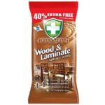 GREEN SHIELD WOOD AND LAMINATE SURFACE WIPES 70'S (12)