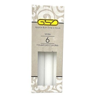 GSD 6" HOUSEHOLD CANDLES (12)