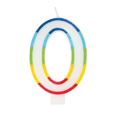 GSD NUMBER "0" CANDLES (6)
