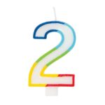 GSD NUMBER "2" CANDLES (6)