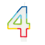 GSD NUMBER "4" CANDLES (6)