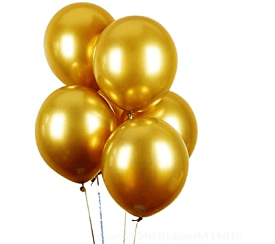 GSD METALLIC GOLD BALLOONS (12)