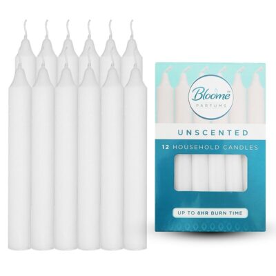 HOUSEHOLD CANDLES WHITE 12 PK (FULL BOX) (12)