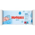 HUGGIES BABYWIPES PURE 99% WATER 56’s (12)