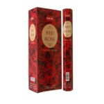 INCENSE HEM RED ROSE STICKS (6)