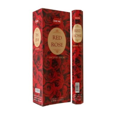 INCENSE HEM RED ROSE STICKS (6)