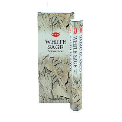 INCENSE HEM WHITE SAGE STICKS (6)