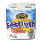 KITCHEN TOWEL FESTIVITY 4 PACK (6)