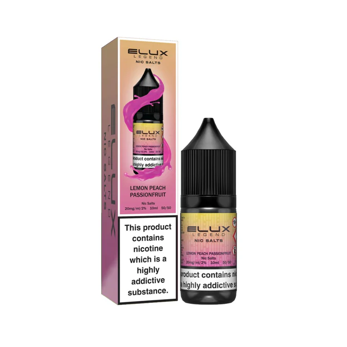 ELUX NIC LIQUID LEMON PEACH PASSIONFRUIT