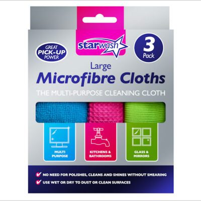 MICROFIBRE CLOTHS 3PK (12)