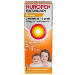 NUROFEN LIQUID FOR CHILDREN ORANGE 100ML EXP 11/28 (6)