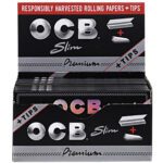 OCB PREMIUM BLACK K/S SLIM PAPERS + FILTERS 32'S (24)
