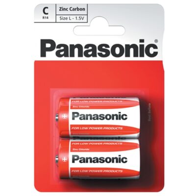 PANASONIC C BATTERY 2 PACK (12)