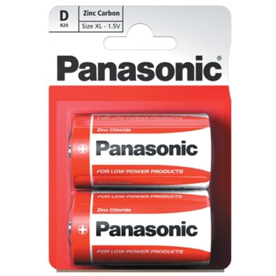 PANASONIC D BATTERY 2 PACK (12)