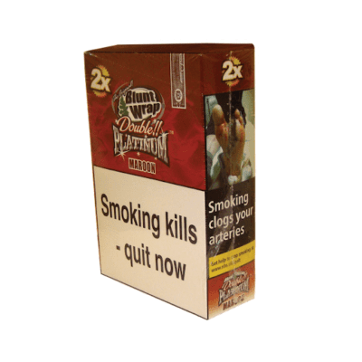 PLATINUM BLUNT WRAPS - MAROON (25)