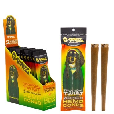 G rollZ 2 PACK TROPICAL MANGO HEMP CONES (12)