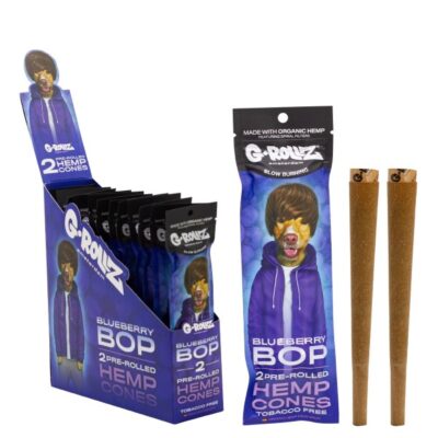 G rollZ 2 PACK BLUEBERRY HEMP CONES  (12)