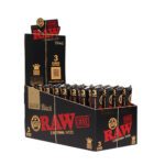 RAW BLACK K/S CONES (3 PACK) (32)