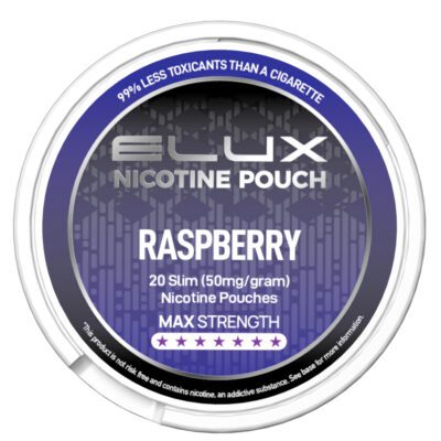 ELUX NIC POUCHES RASPBERRY 50 MG (10)