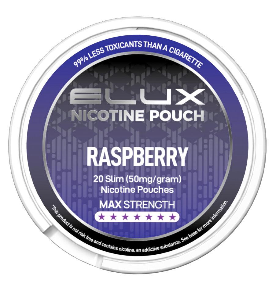 ELUX NIC POUCHES RASPBERRY 50 MG (10)