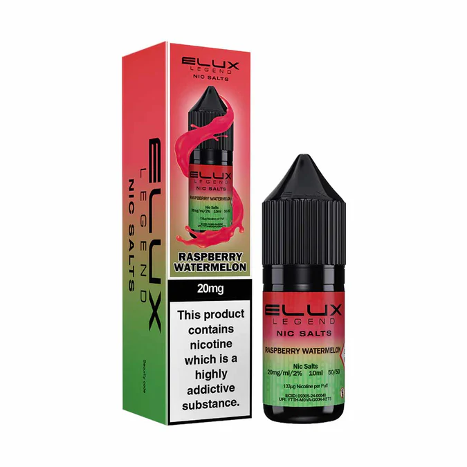 ELUX NIC LIQUID RASPBERRY WATERMELON