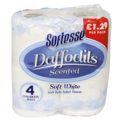 SOFTESSE 4 PACK 2PLY BLUE PM £1.29 (10)