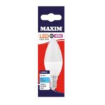 MAXIM LED BULB 5W=40W SMALL CANDLE  SCREW (10)