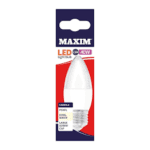MAXIM LED BULB 5W=40W CANDLE SCREW (10)