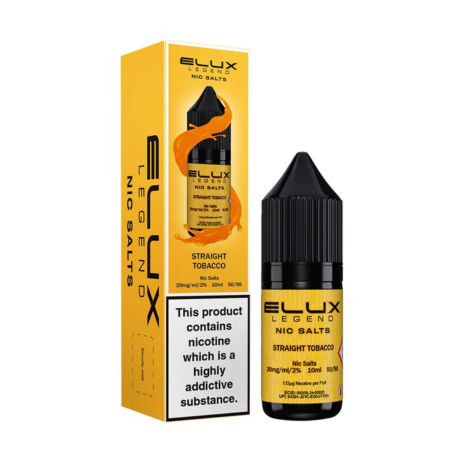 ELUX NIC LIQUID STRAIGHT TOBACCO
