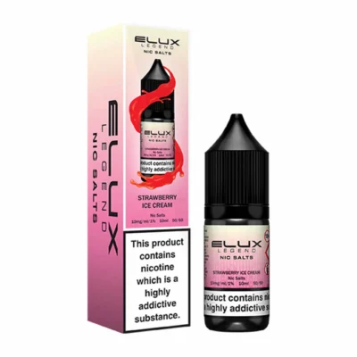 ELUX NIC LIQUID STRAWBERRY ICE CREAM 10ML 20MG  (10)