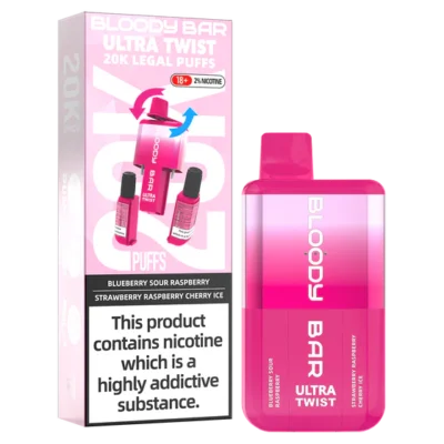 BLOODY BAR 20K CHERRY ICE / STRAWBERRY RASPBERRY CHERRY ICE (5)