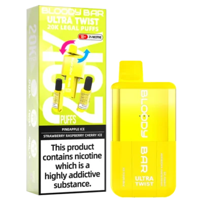 BLOODY BAR 20K PINEAPPLE ICE / STRAWBERRY RASPBERRY CHERRY ICE (5)