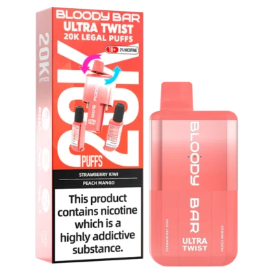 BLOODY BAR 20K STRAWBERRY KIWI / PEACH MANGO (5)