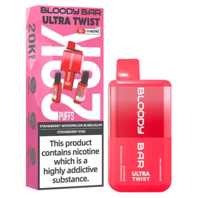 BLOODY BAR 20K STRAWBERRY WATERMELON BGUM / STRAWBERRY KIWI (5)