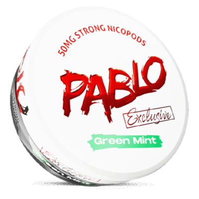 PABLO NIC POUCH GREEN MINT 50MG (10)
